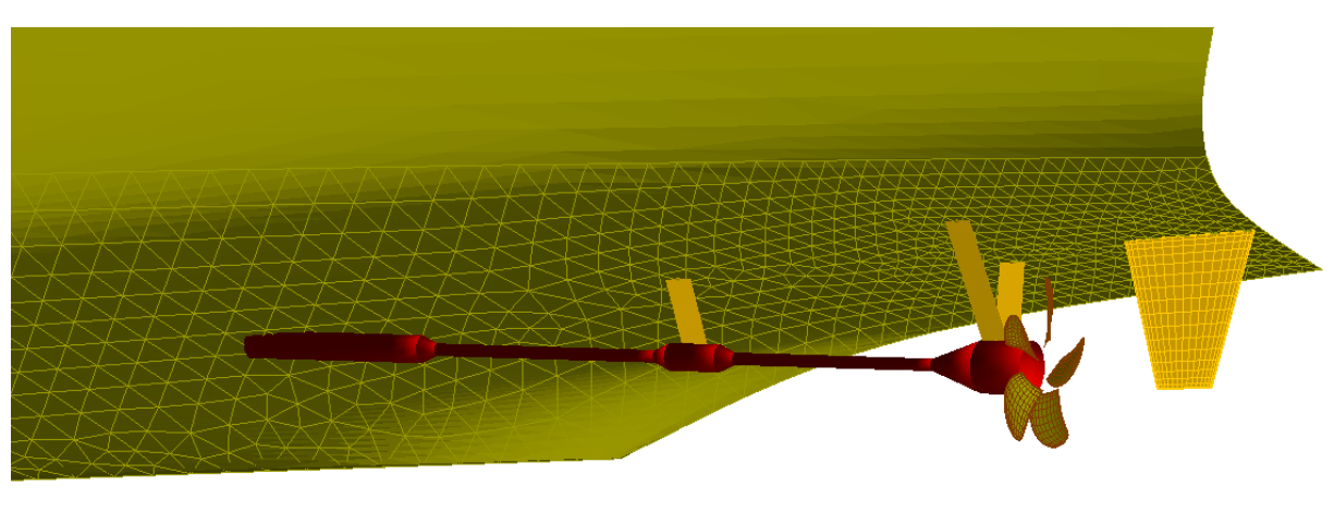Hull grid and appendages